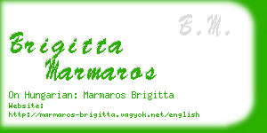 brigitta marmaros business card